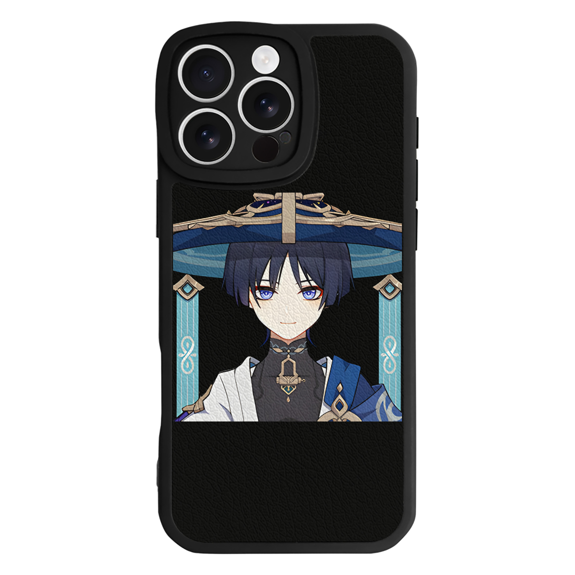 げんし神 さんペい genshin Sanpei 【iPhone 16シリーズ対応】シリコンスマホケース（レザー調） 材質：シリコン